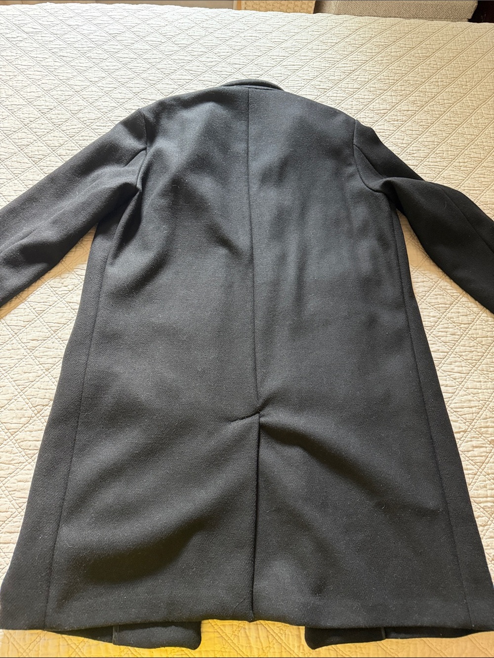 ZARA Black Men's Pea Coat - Picture 4 of 4
